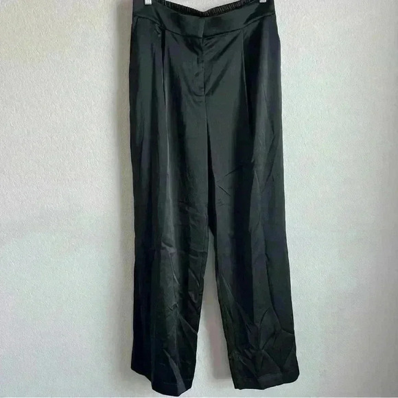 Intempo Black Wide Leg Elastic Pants Size Large NWT - Picture 9 of 12